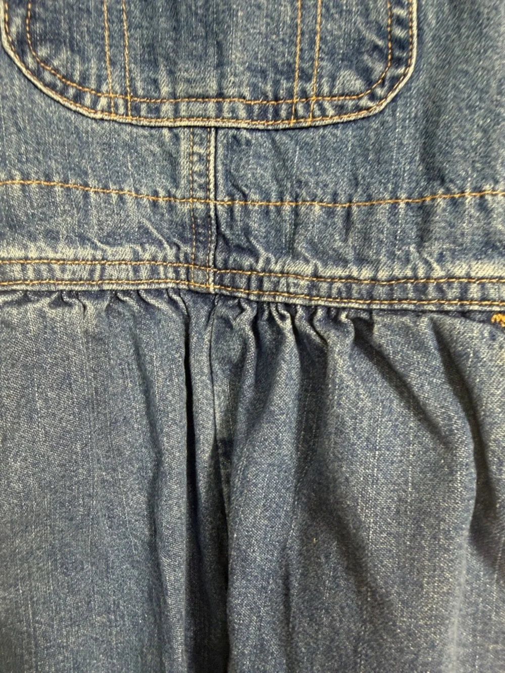Vintage OshKosh B'Gosh Denim Bib Overalls 4T‎ Genuine Article 90s Girls